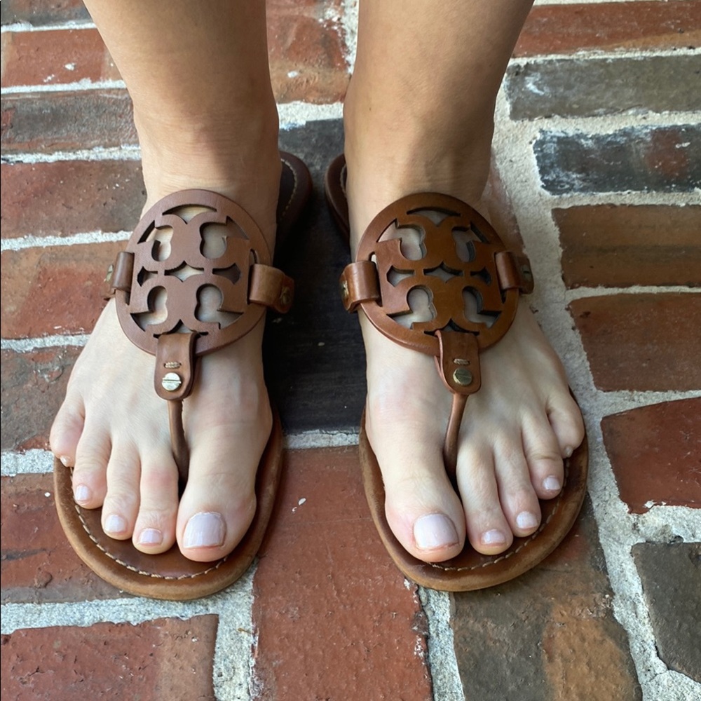 Tory Burch Miller sandal in brown leather